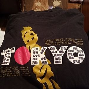 Mens Black Japanese t shirt..